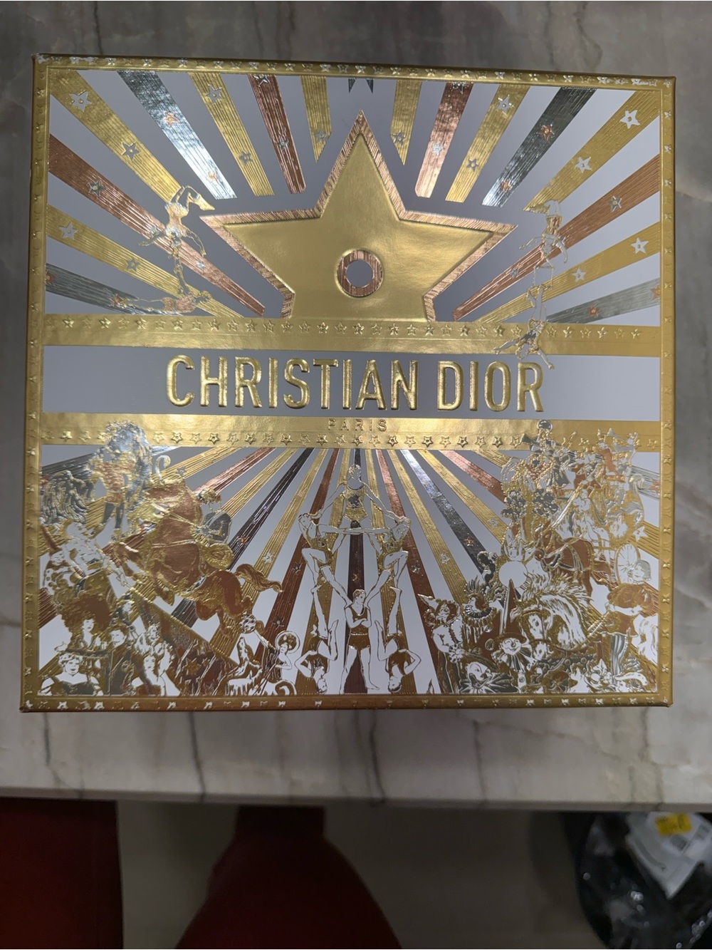 Christian Dior Gold & Silver Decorative Box
